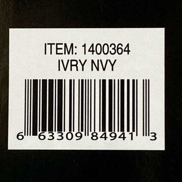 Jones New York Womens XL Short Sleeve V Neck Popover Top Ivory Navy Textured NEW - Picture 6 of 6